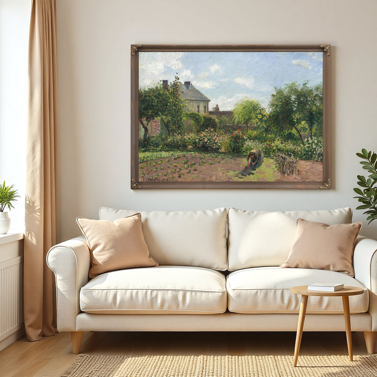 The Artists Garden At Eragny by Camille Pissarro