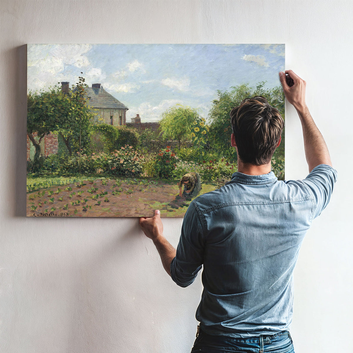 The Artists Garden At Eragny by Camille Pissarro