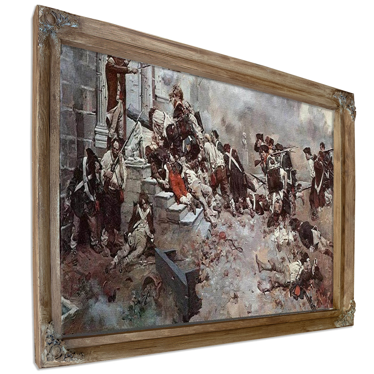 The Attack Upon The Chew House By Howard Pyle