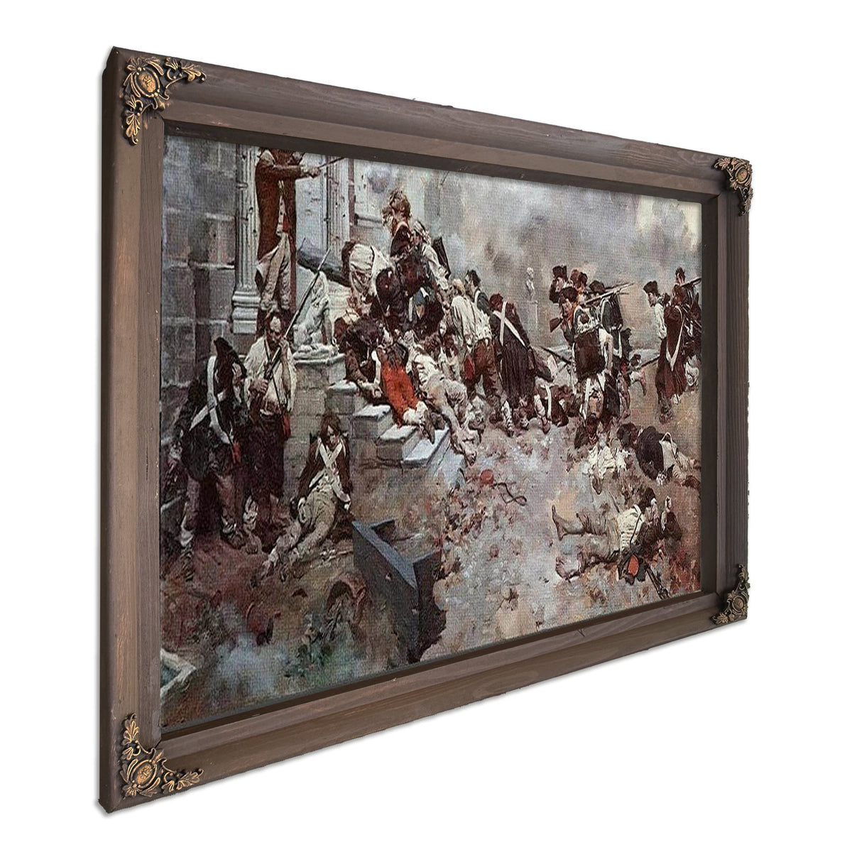The Attack Upon The Chew House By Howard Pyle