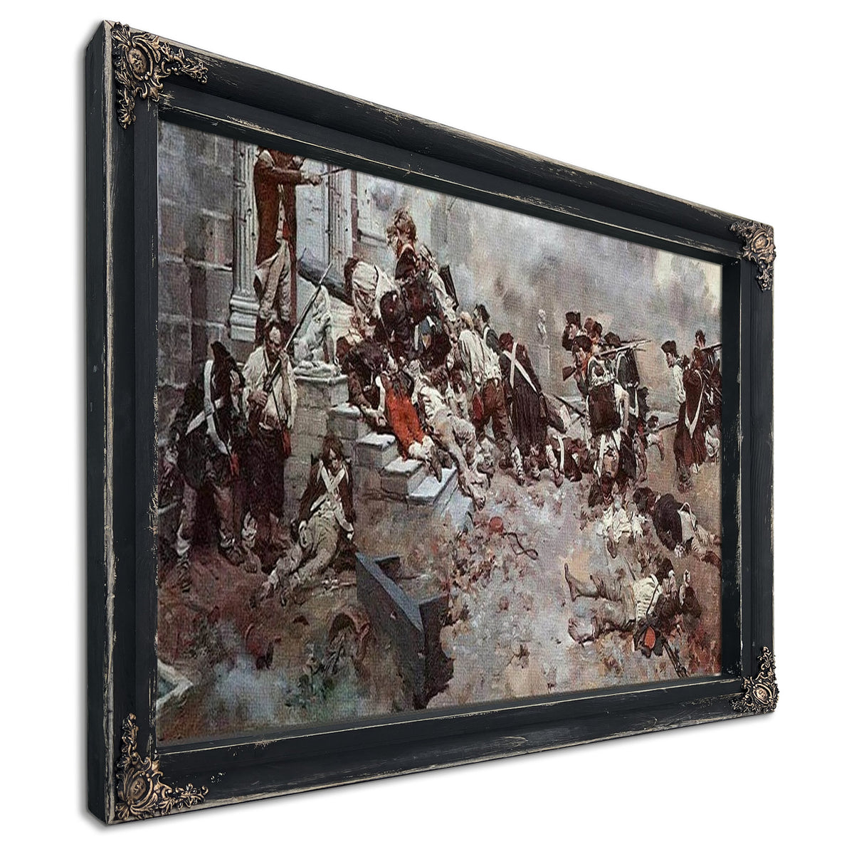 The Attack Upon The Chew House By Howard Pyle