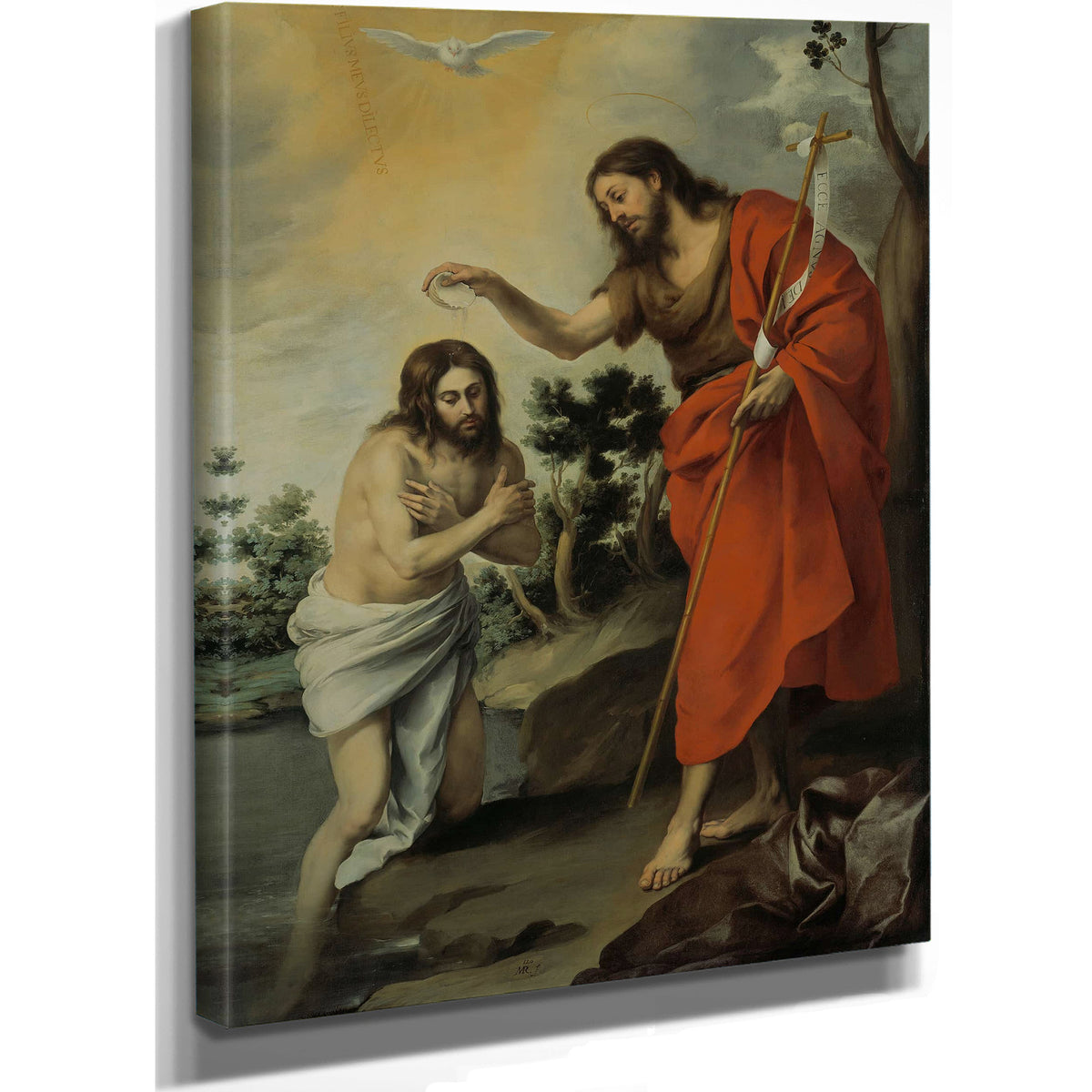 The Baptism Of Christ by Bartolome Esteban Murillo