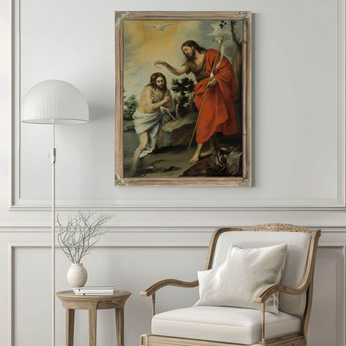 The Baptism Of Christ by Bartolome Esteban Murillo