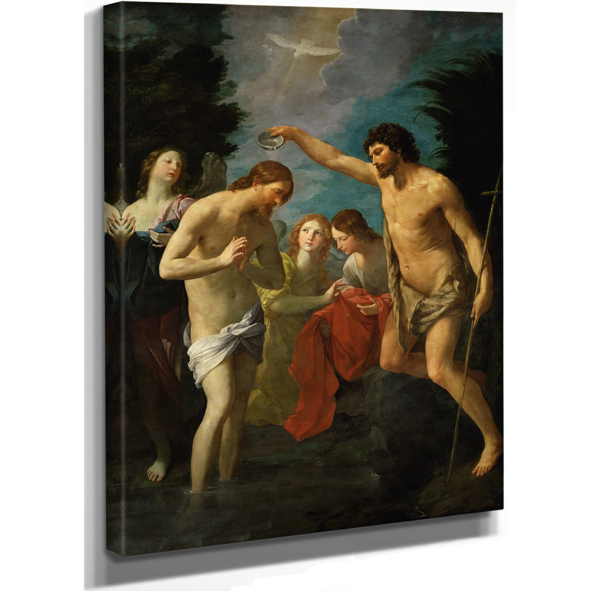 The Baptism Of Christ by Guido Reni