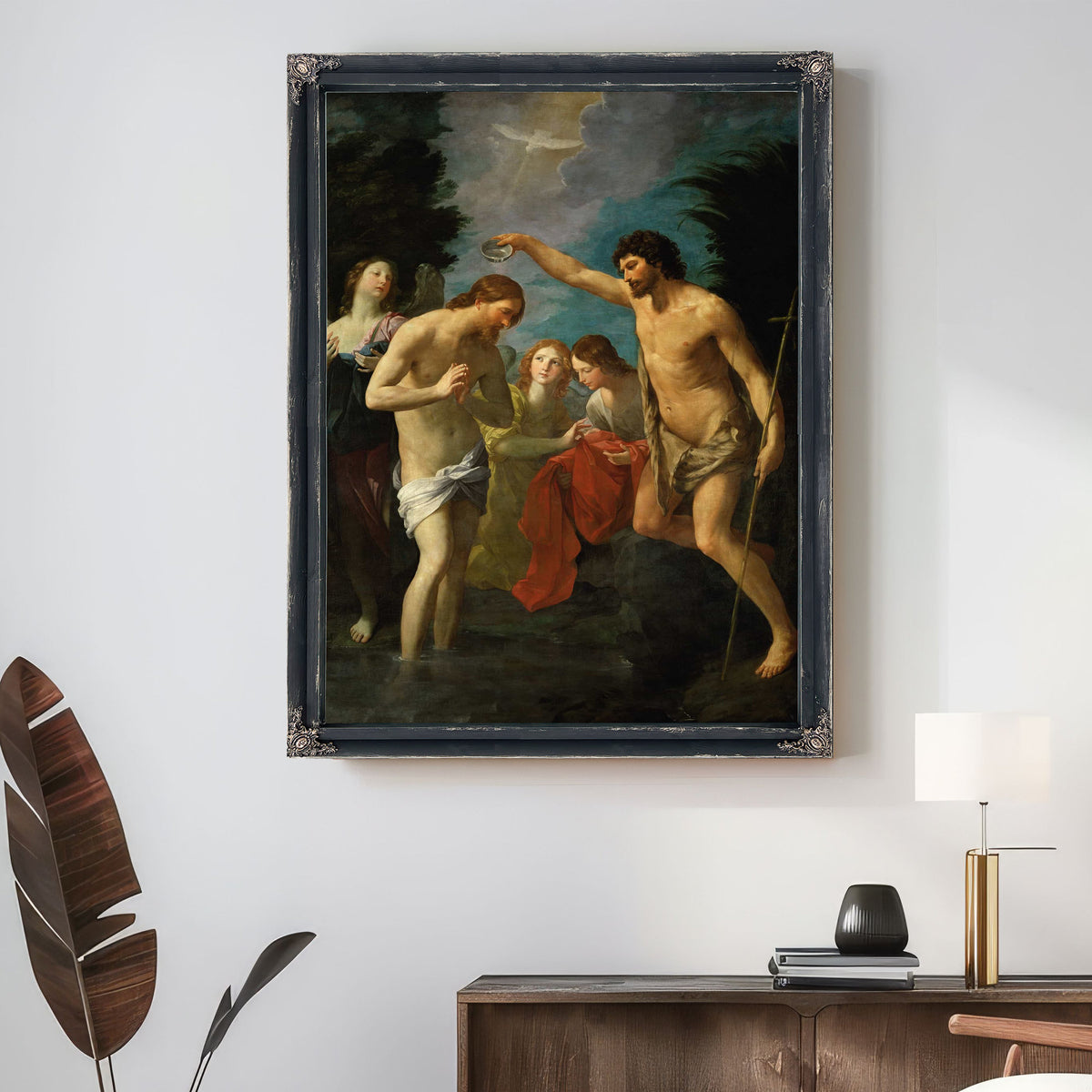 The Baptism Of Christ by Guido Reni