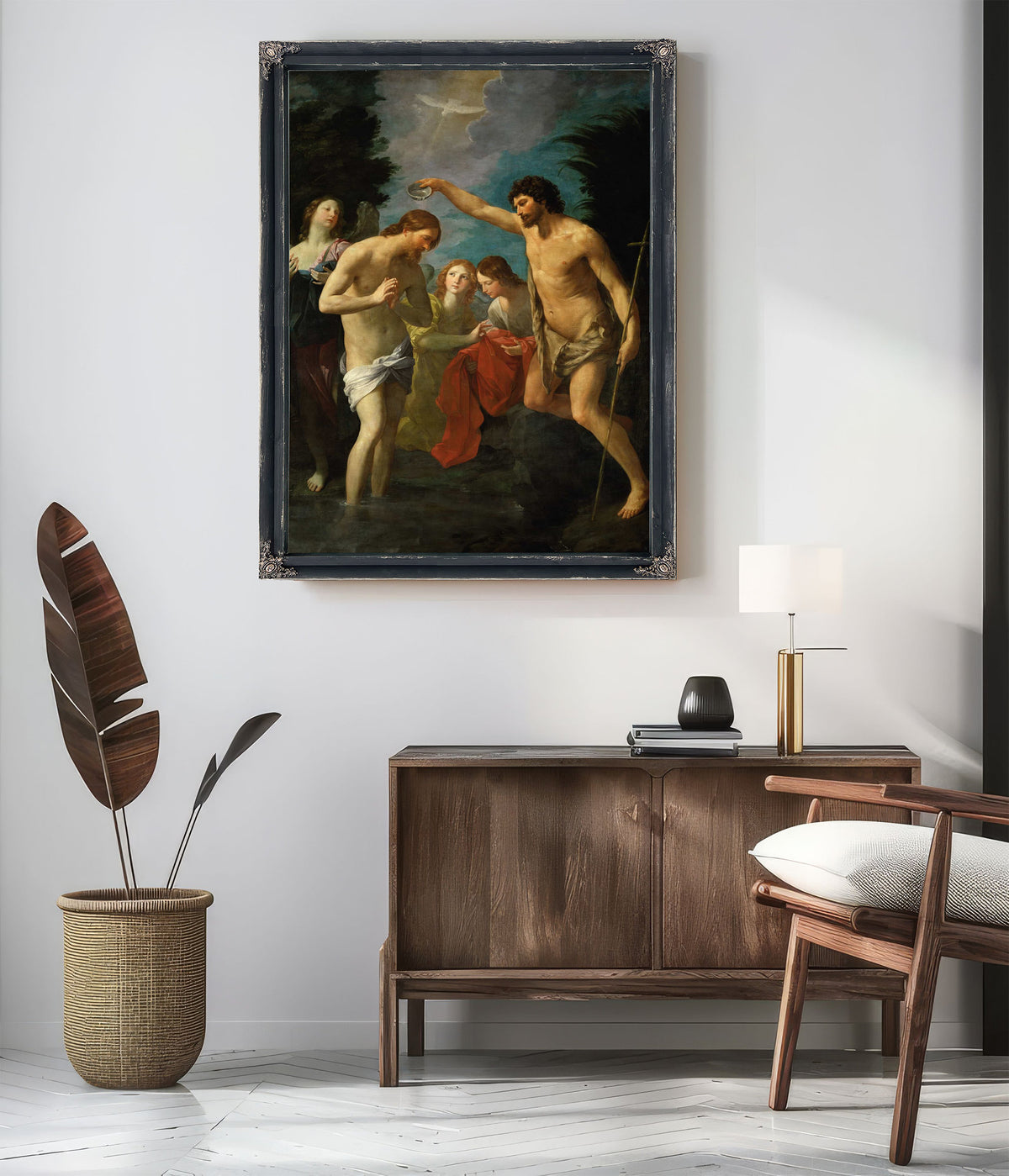 The Baptism Of Christ by Guido Reni