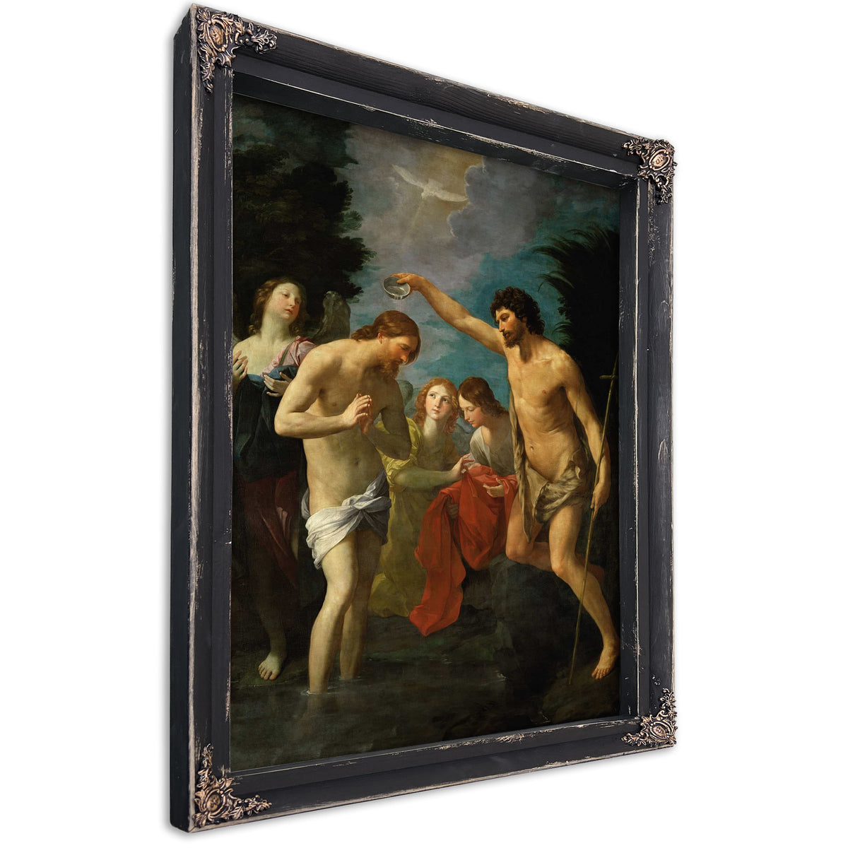 The Baptism Of Christ by Guido Reni