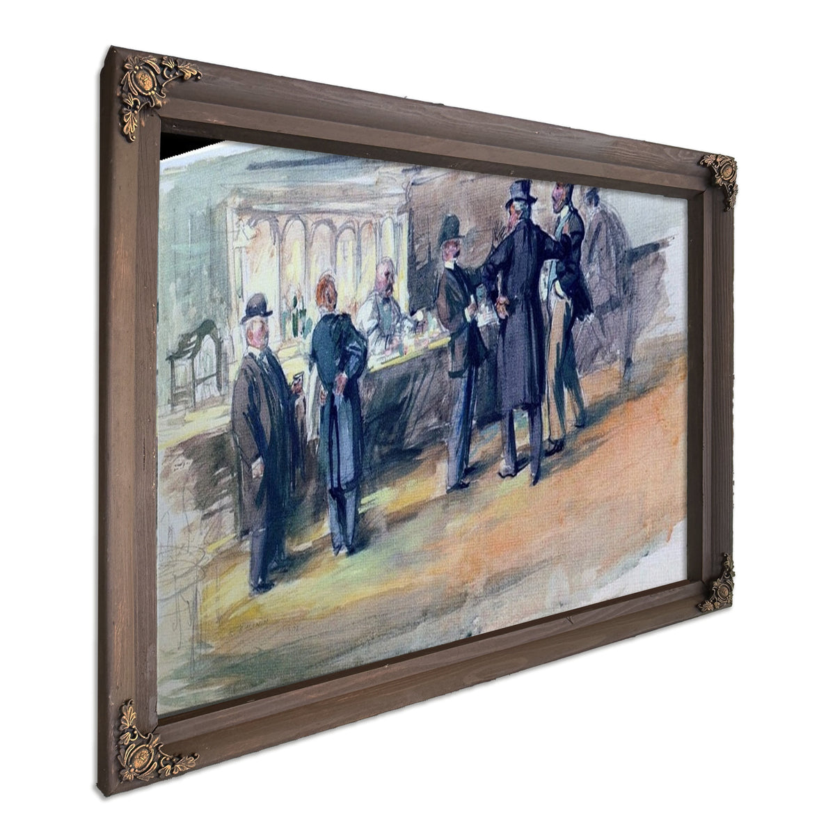 The Bar At Mcsorleys 1908 By Everett Shinn