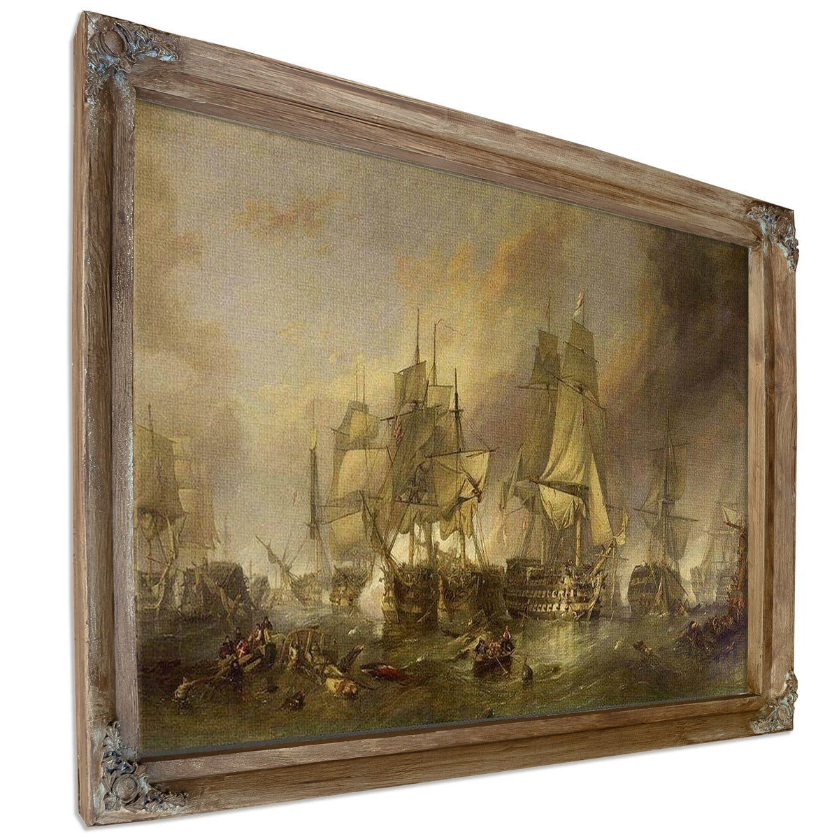 The Battle Of Trafalgar By William Clarkson Stanfield