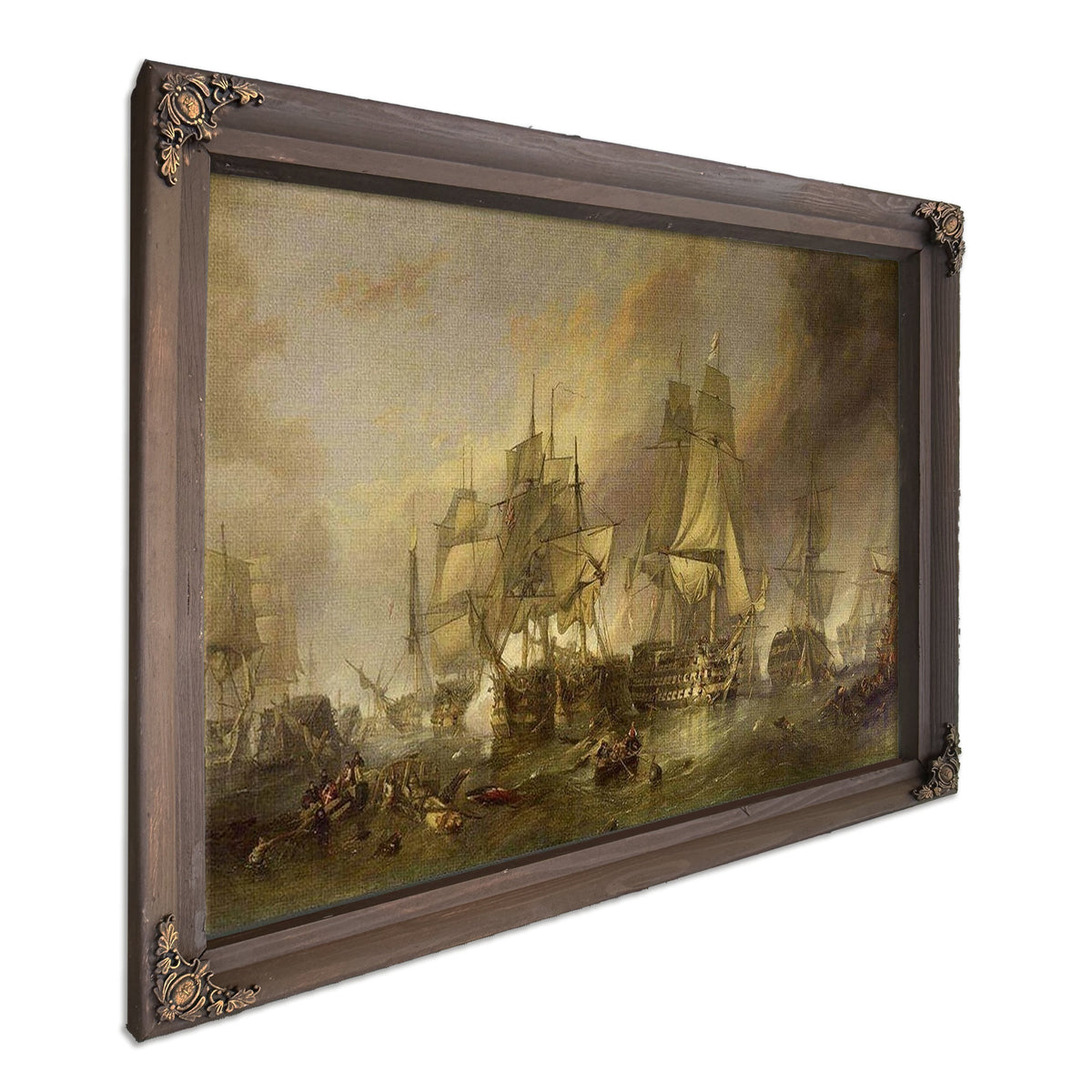 The Battle Of Trafalgar By William Clarkson Stanfield