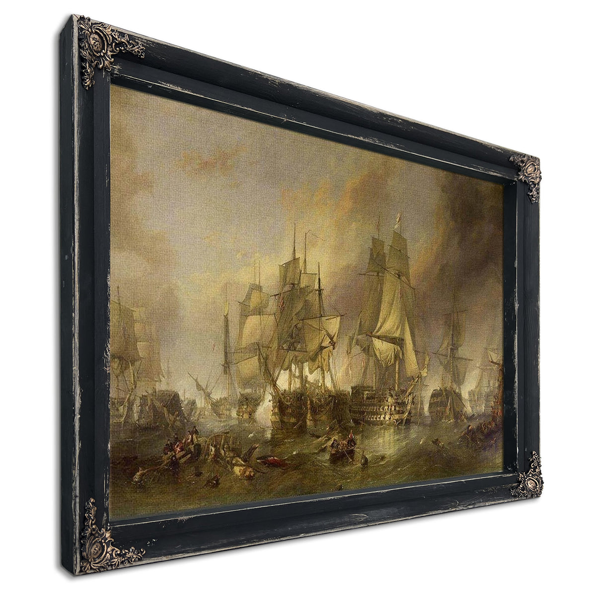 The Battle Of Trafalgar By William Clarkson Stanfield