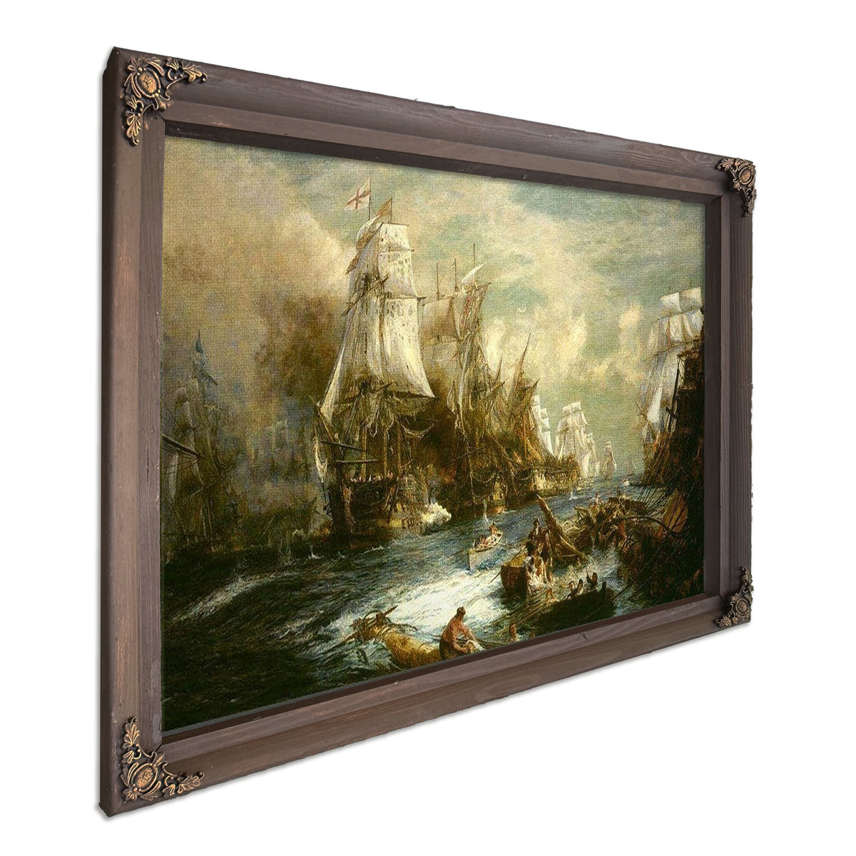 The Battle Of Trafalgar By William Lionel Wyllie