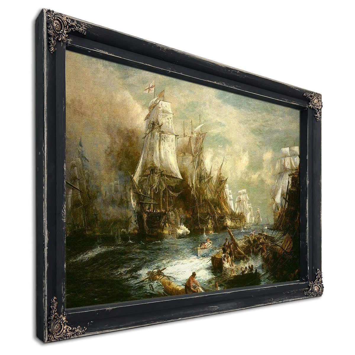 The Battle Of Trafalgar By William Lionel Wyllie