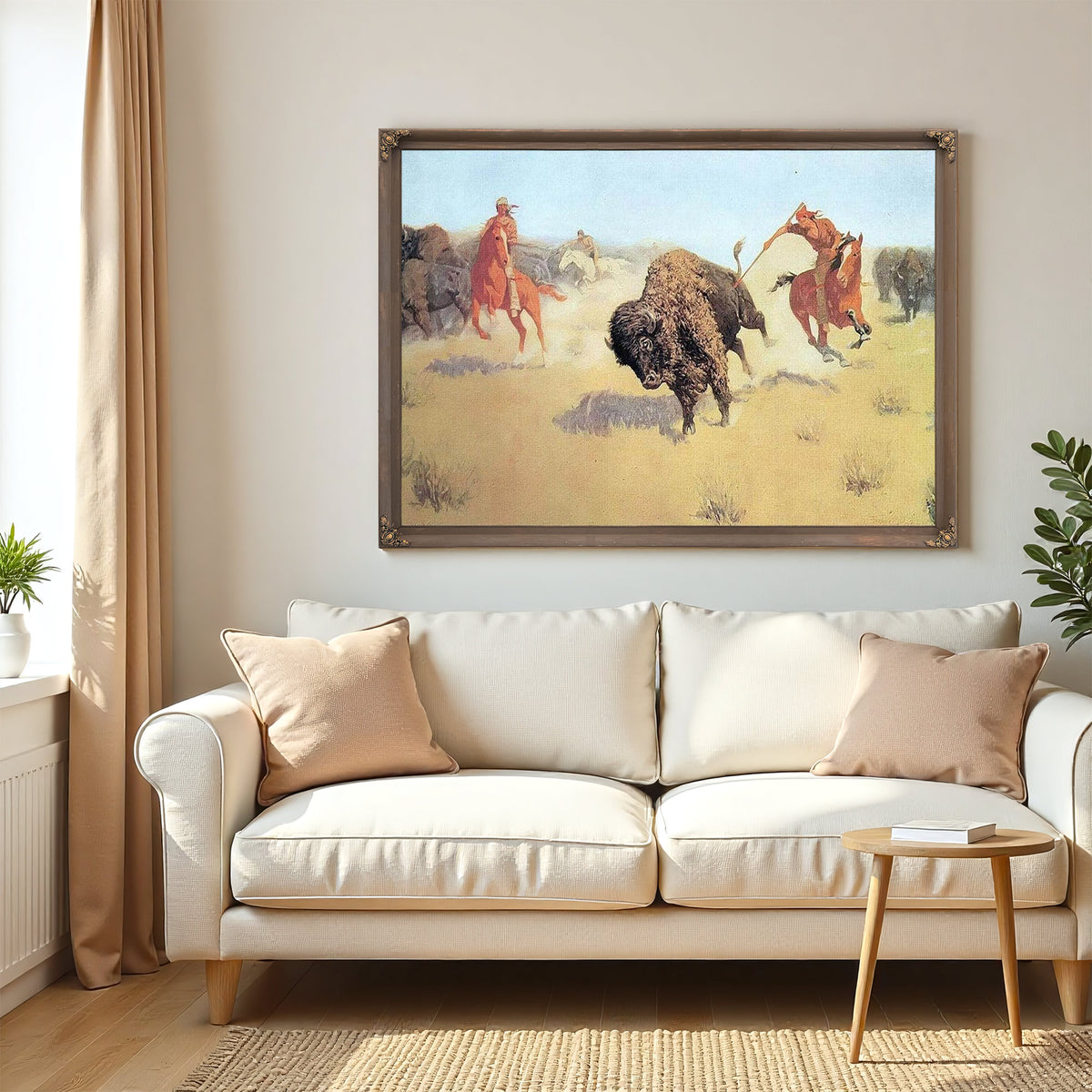 The Buffalo Runners By Frederic Remington