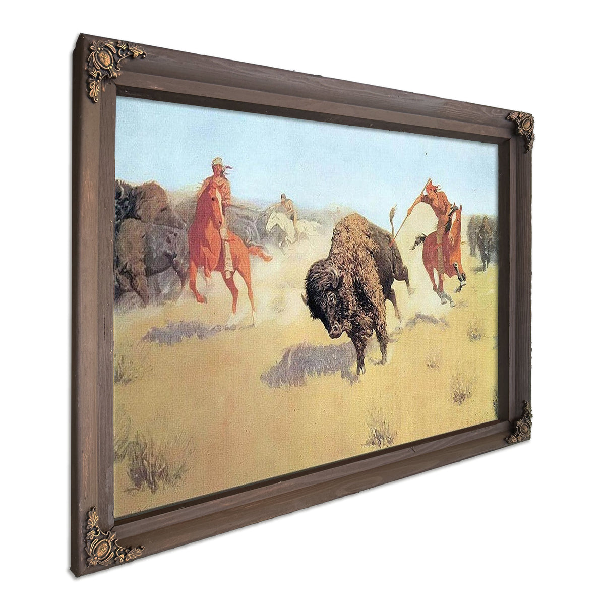 The Buffalo Runners By Frederic Remington
