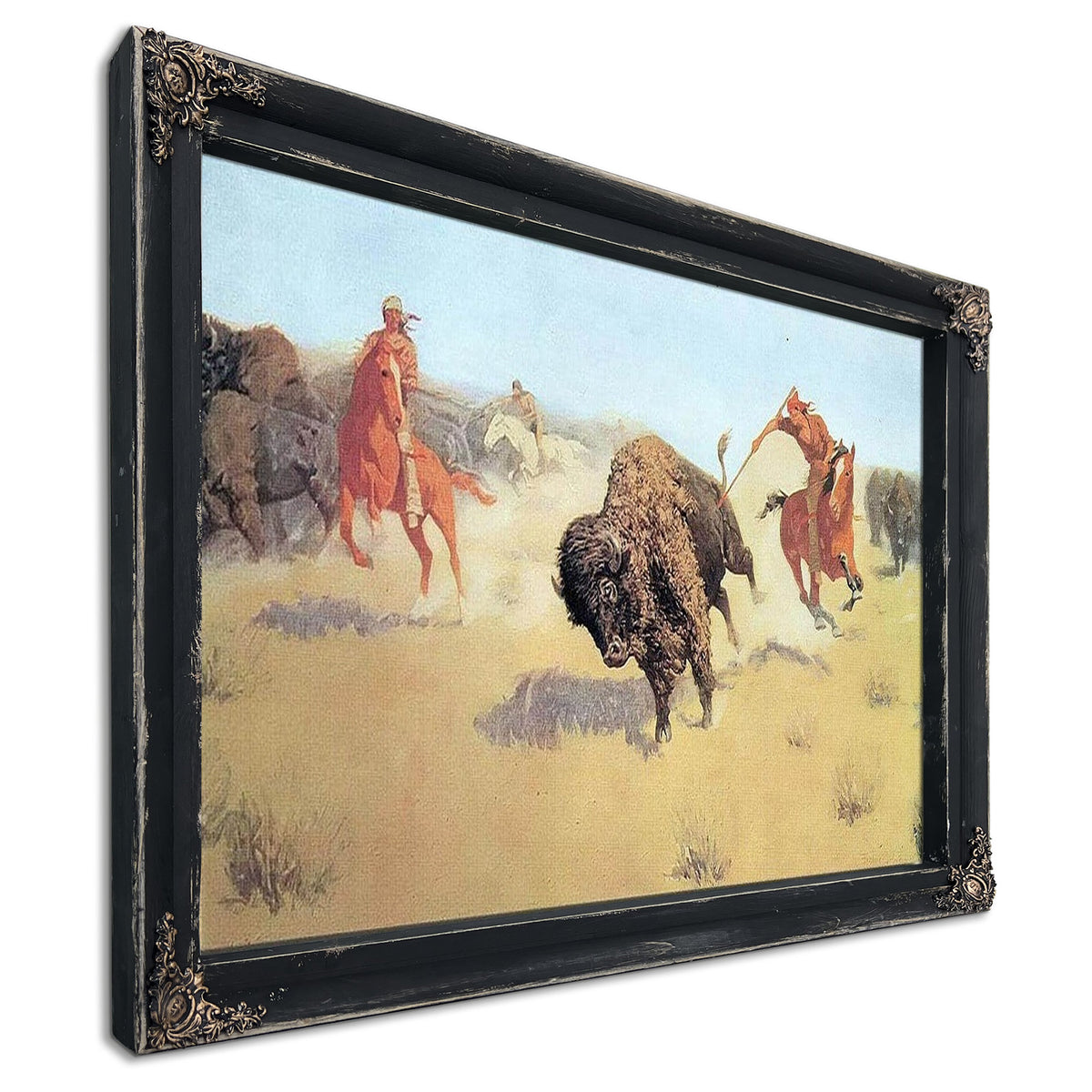 The Buffalo Runners By Frederic Remington