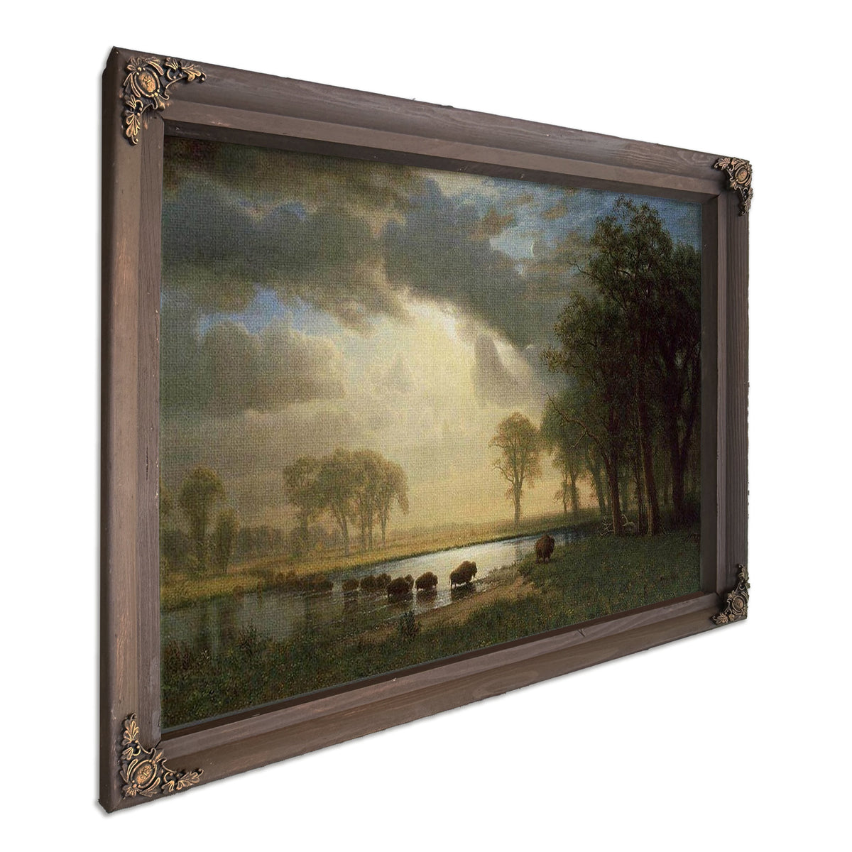 The Buffalo Trail By Albert Bierstadt