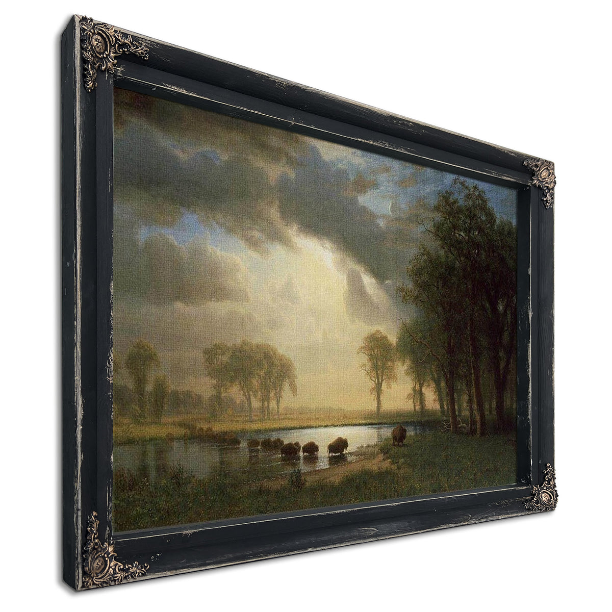 The Buffalo Trail By Albert Bierstadt