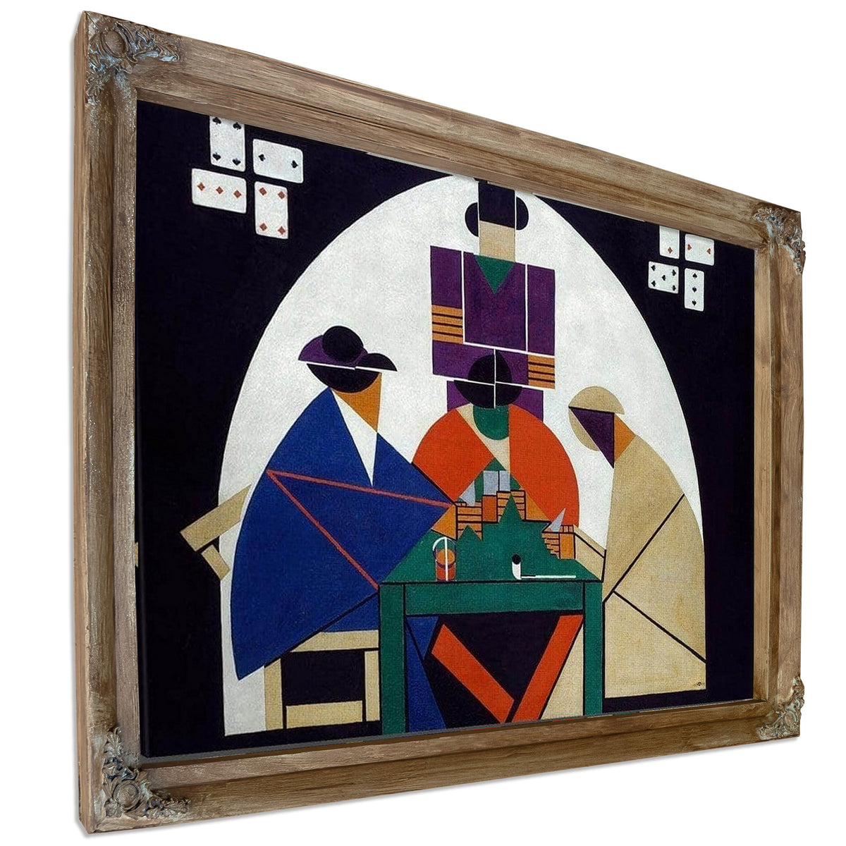 The Cardplayers 1917 By Theo Van Doesburg