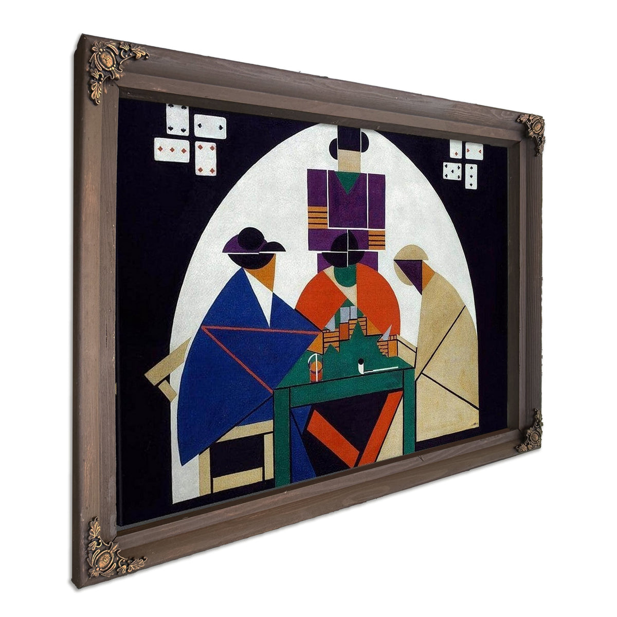 The Cardplayers 1917 By Theo Van Doesburg