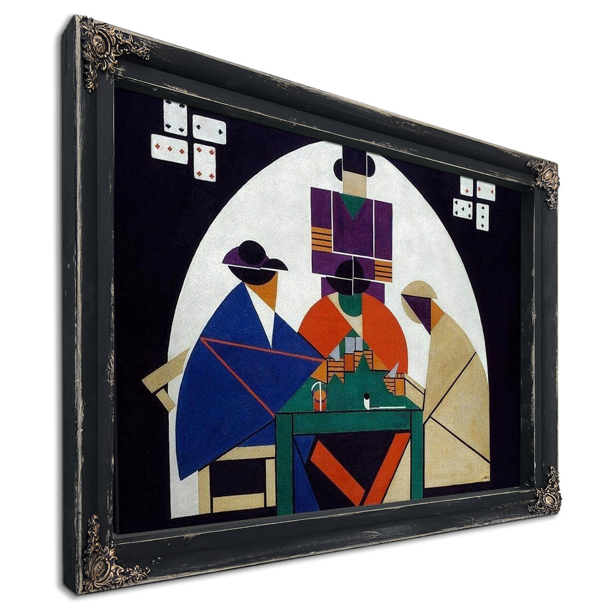 The Cardplayers 1917 By Theo Van Doesburg