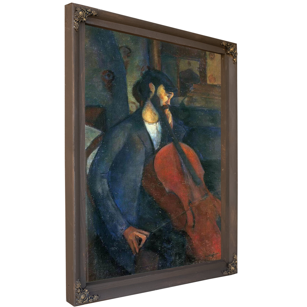 The Cellist 1909 By Amedeo Modigliani
