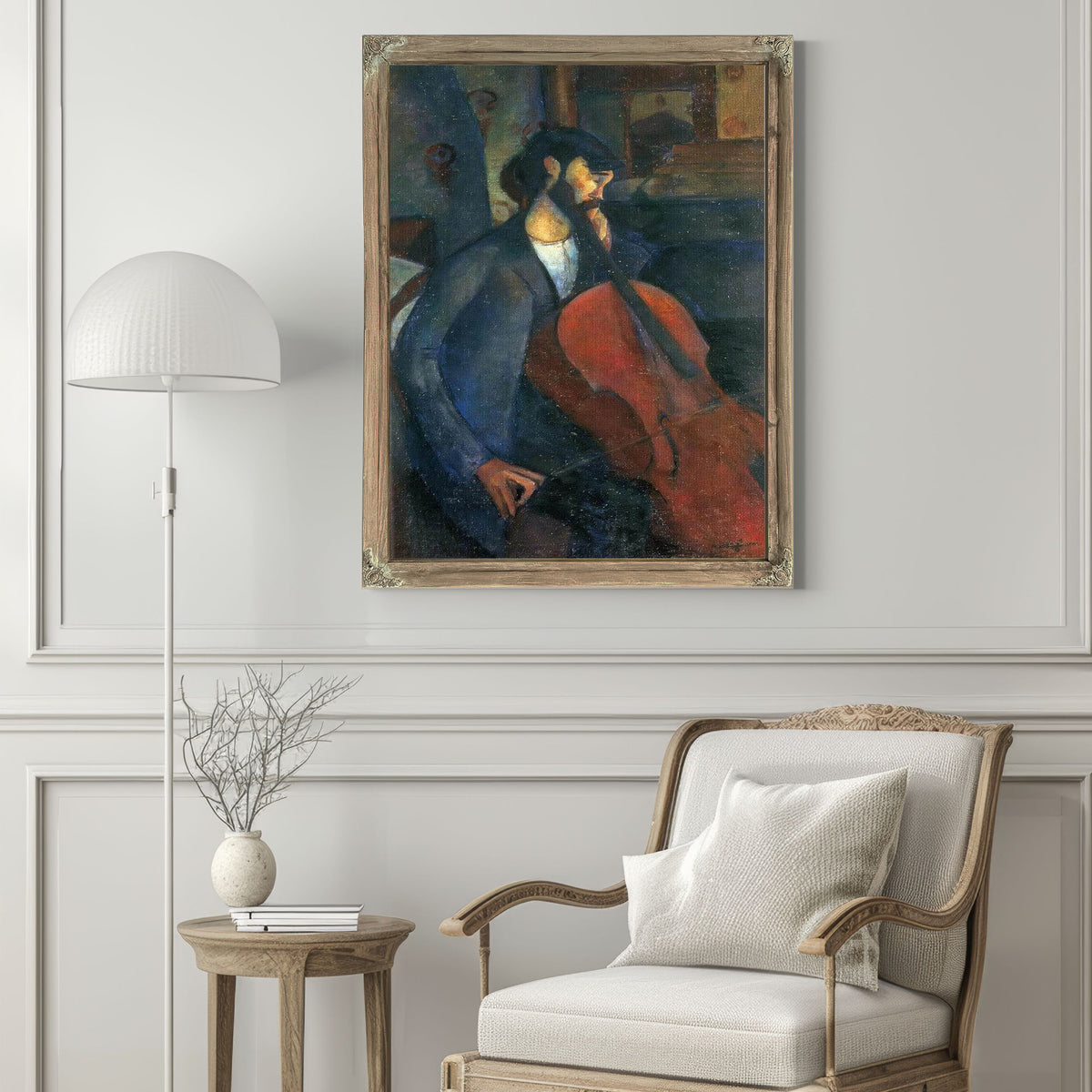 The Cellist 1909 By Amedeo Modigliani