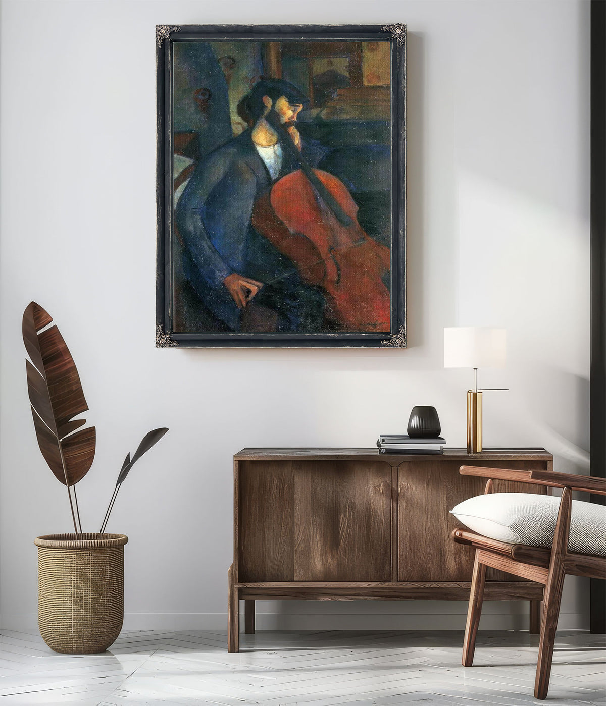 The Cellist 1909 By Amedeo Modigliani