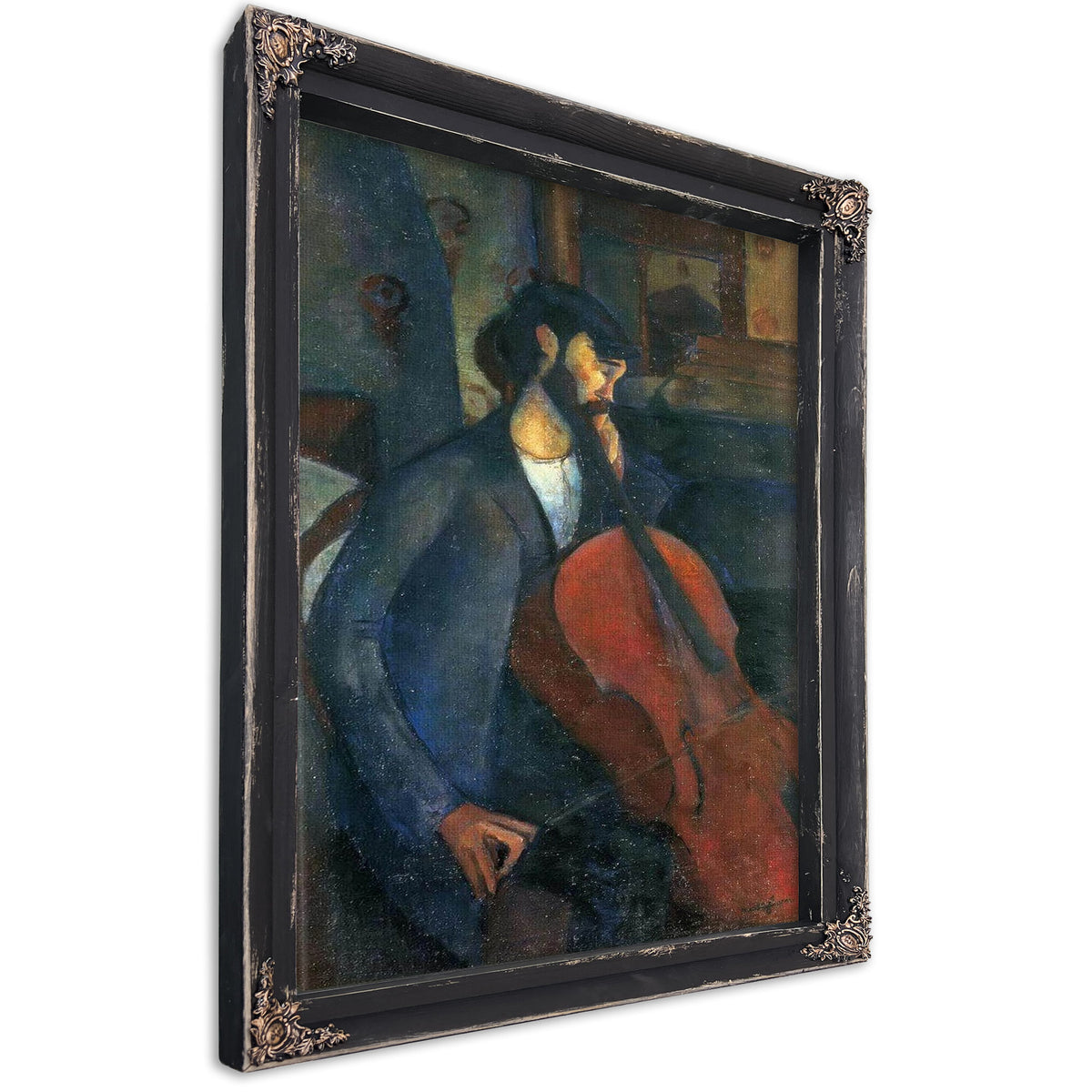 The Cellist 1909 By Amedeo Modigliani