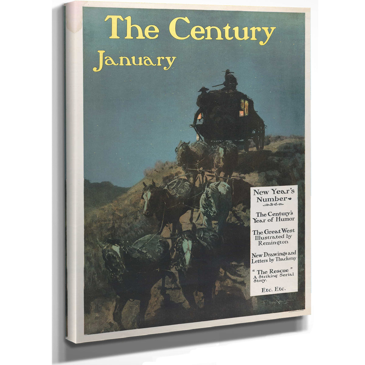 The Century New Years Number January by Frederic Remington