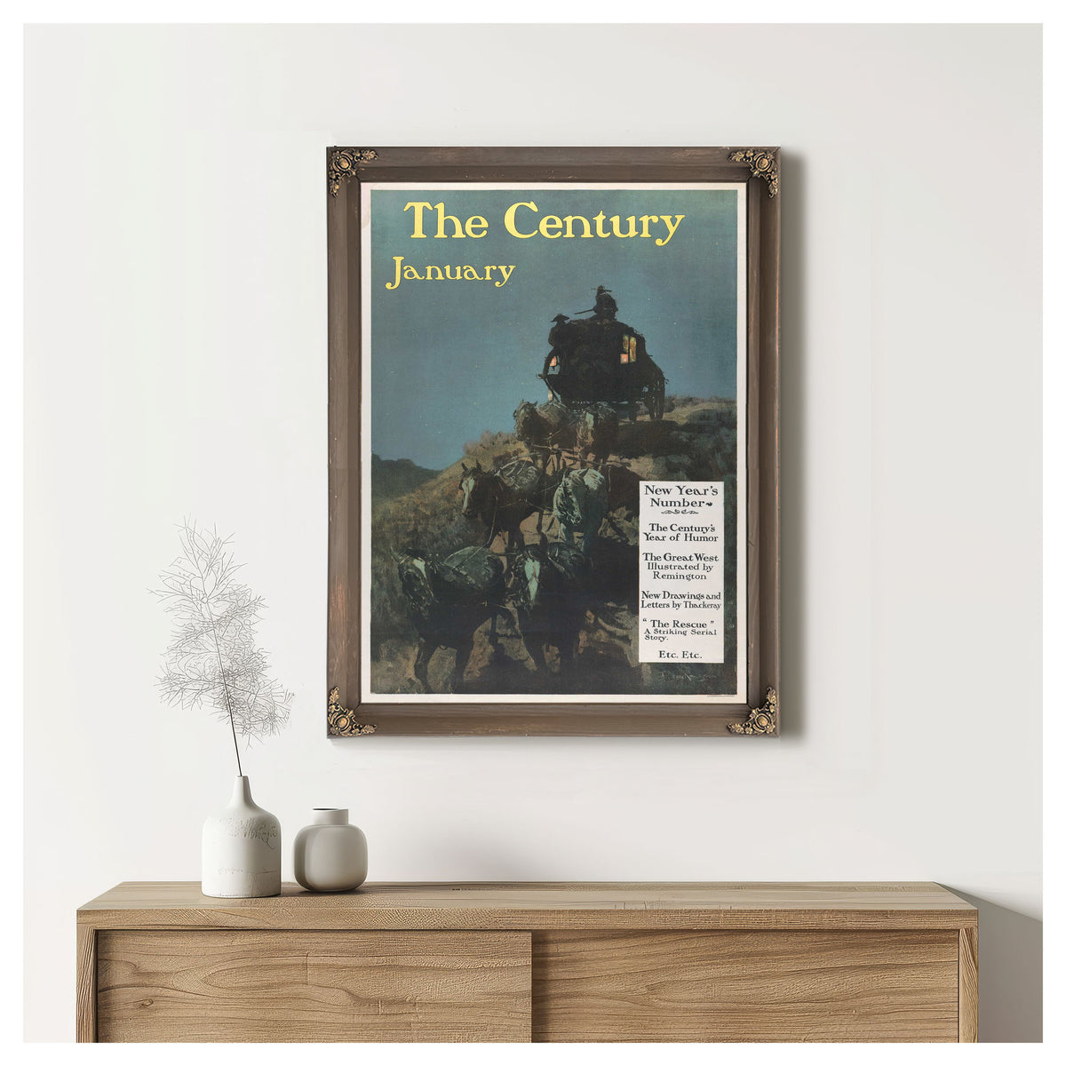 The Century New Years Number January by Frederic Remington