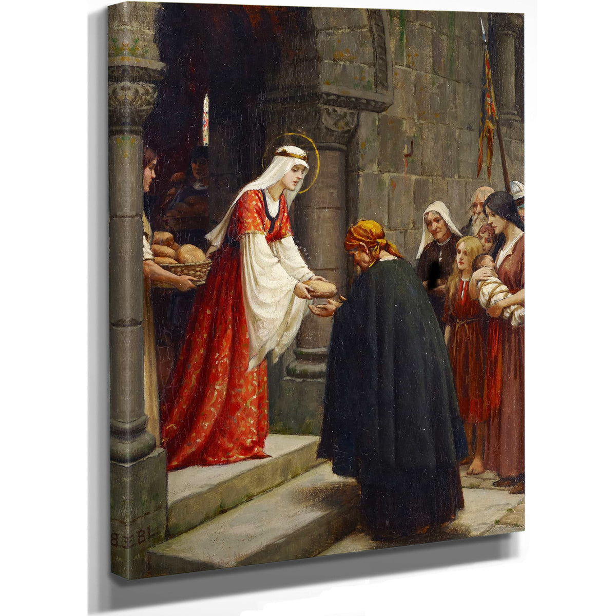 The Charity Of Saint Elizabeth Of Hungary by Edmund Blair Leighton