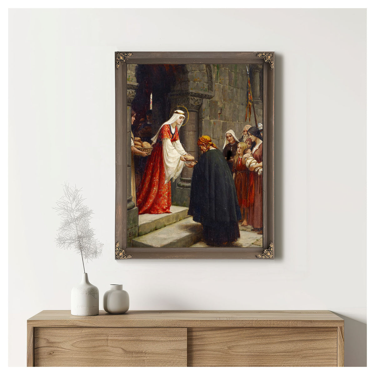 The Charity Of Saint Elizabeth Of Hungary by Edmund Blair Leighton