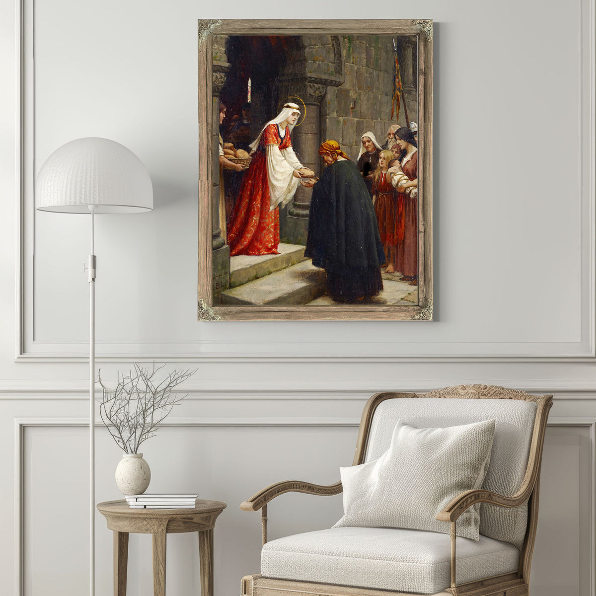 The Charity Of Saint Elizabeth Of Hungary by Edmund Blair Leighton