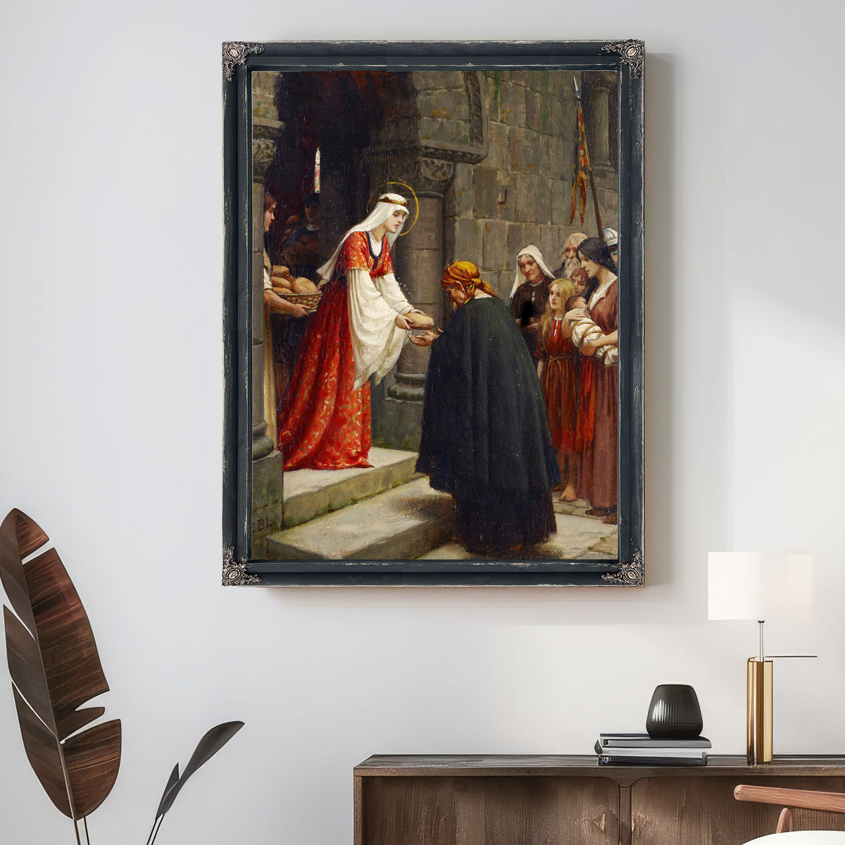 The Charity Of Saint Elizabeth Of Hungary by Edmund Blair Leighton