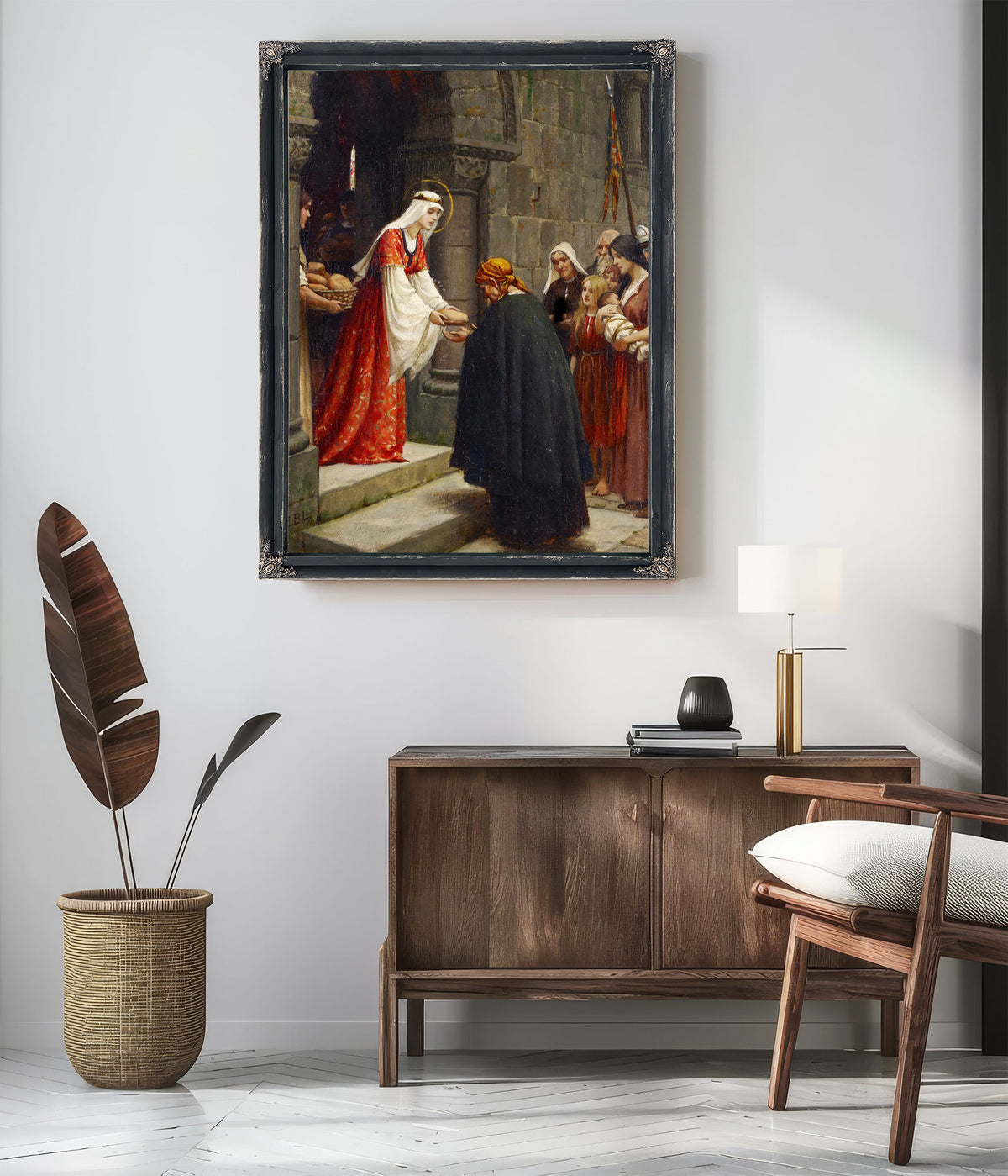 The Charity Of Saint Elizabeth Of Hungary by Edmund Blair Leighton