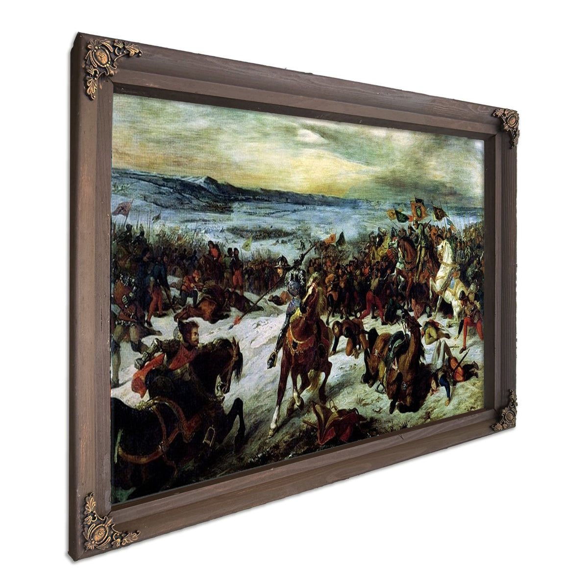 The Death Of Charles The Bold (1433 77) At The Battle Of Nancy, 5Th January 1477 By Ferdinand Victor Eugene Delacroix
