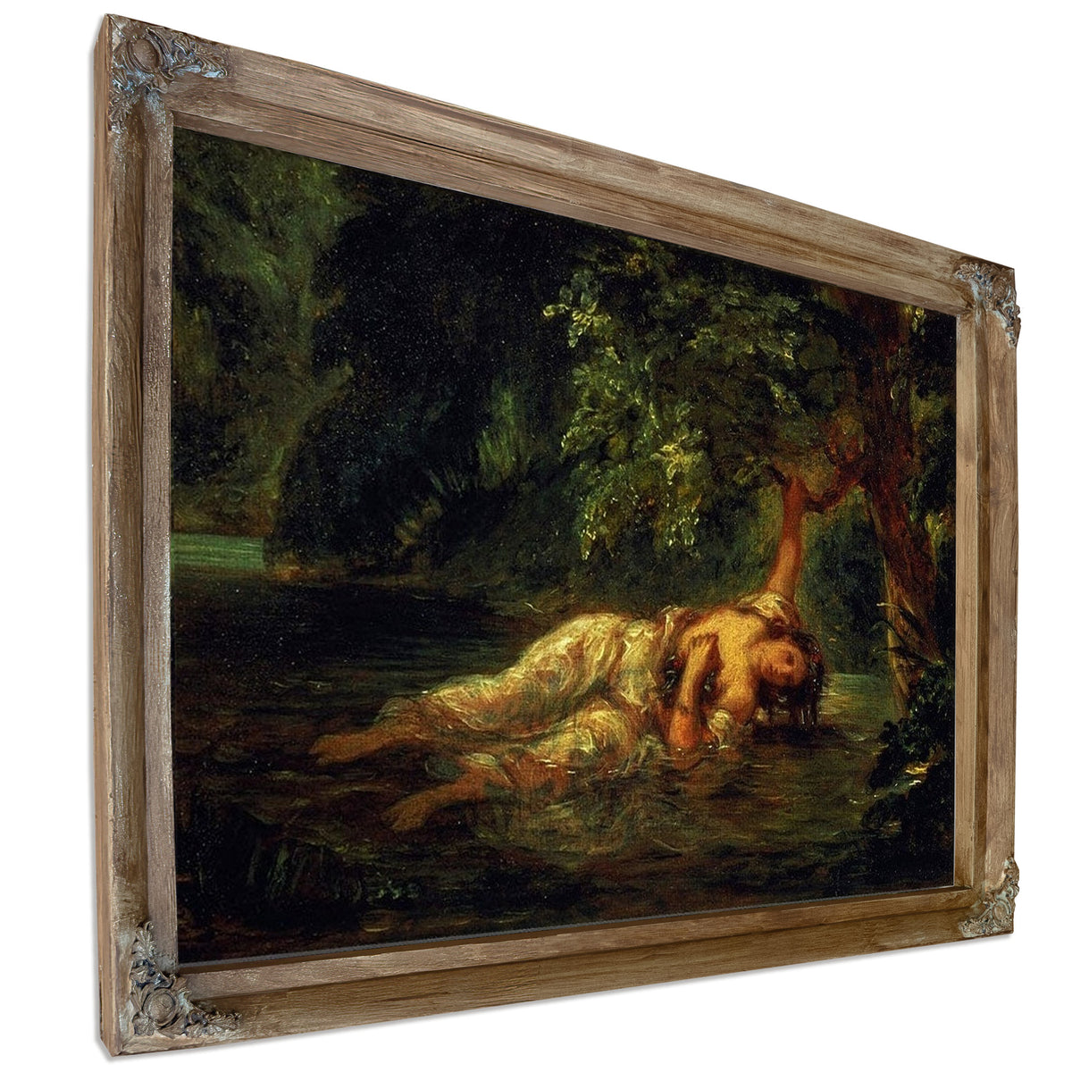The Death Of Ophelia By Ferdinand Victor Eugene Delacroix