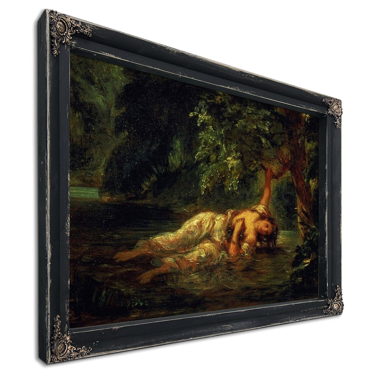 The Death Of Ophelia By Ferdinand Victor Eugene Delacroix