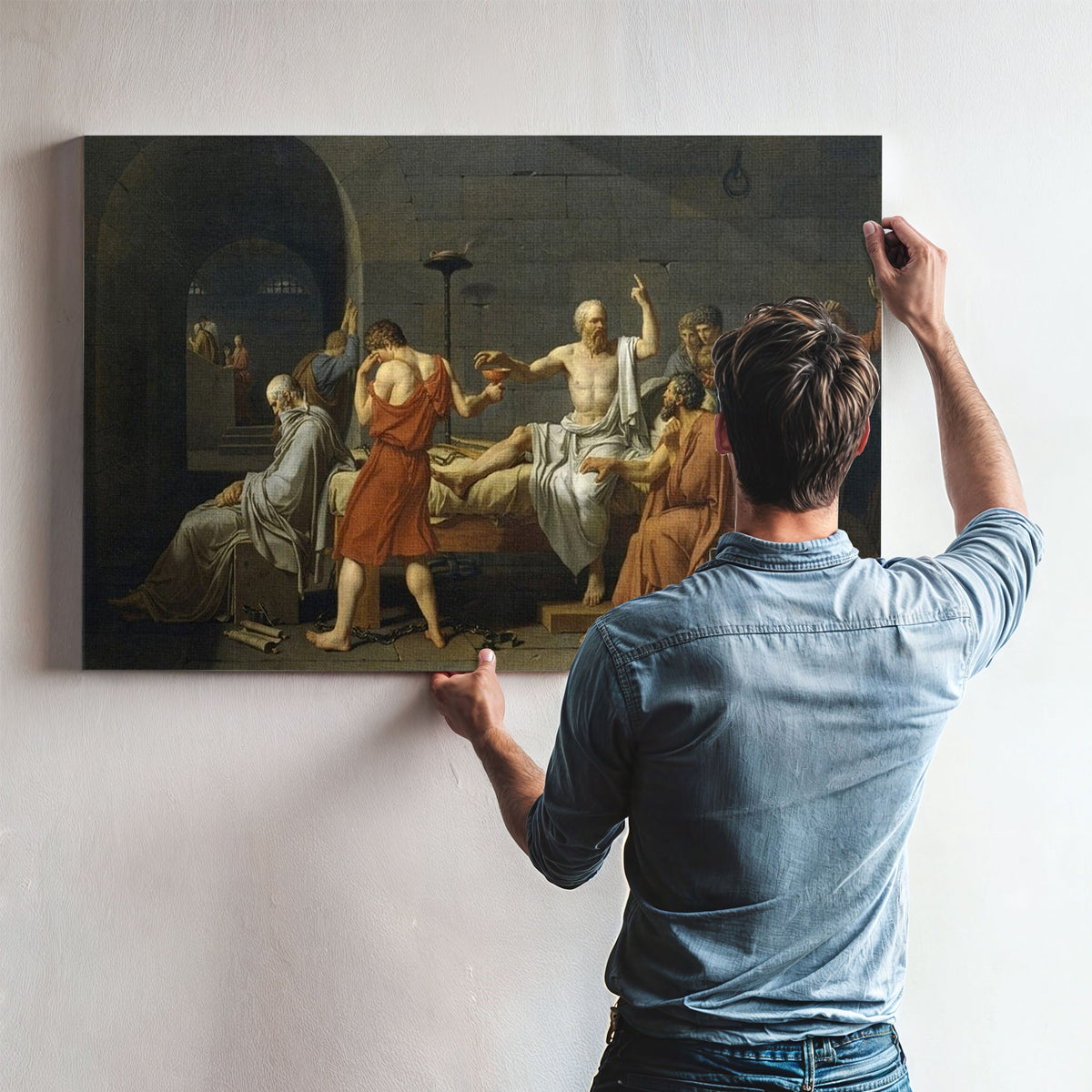 The Death Of Socrates 1 By Jacques Louis David