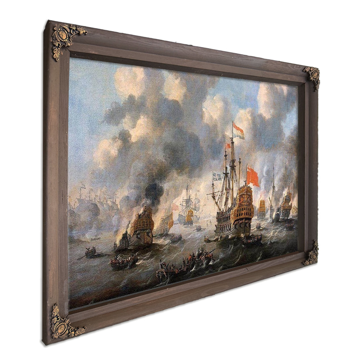 The Dutch Burn Down The English Fleet Before Chatham By Peter Van De Velde