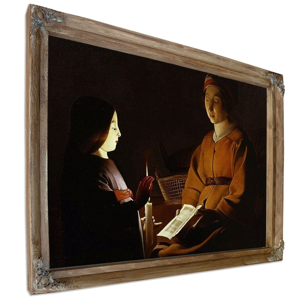 The Education Of The Virgin 1650 By Georges De Latour