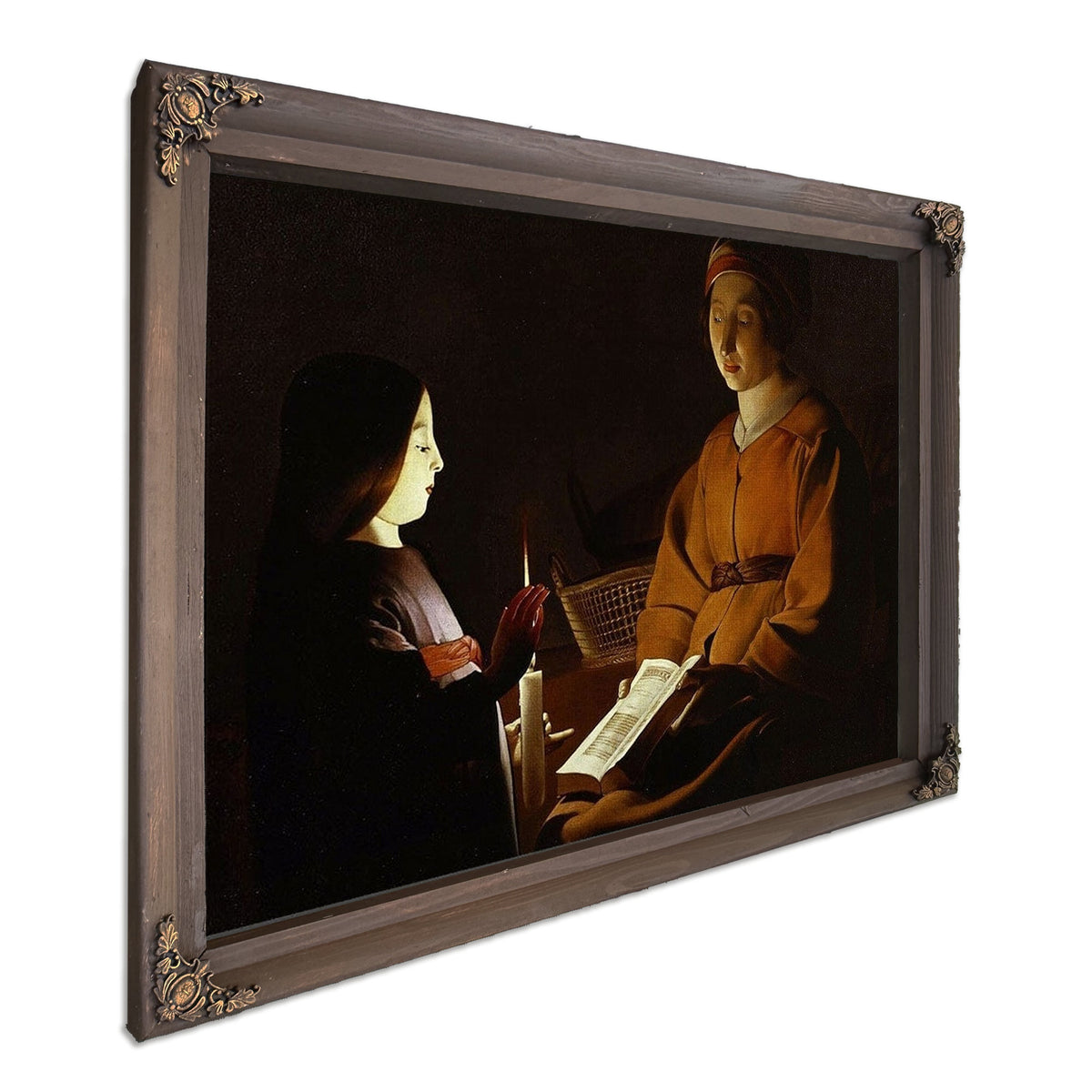 The Education Of The Virgin 1650 By Georges De Latour