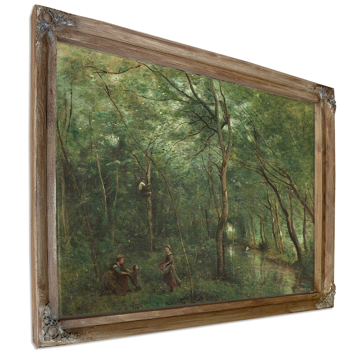 The Eel Gatherers Jean Baptiste By Camille Corot