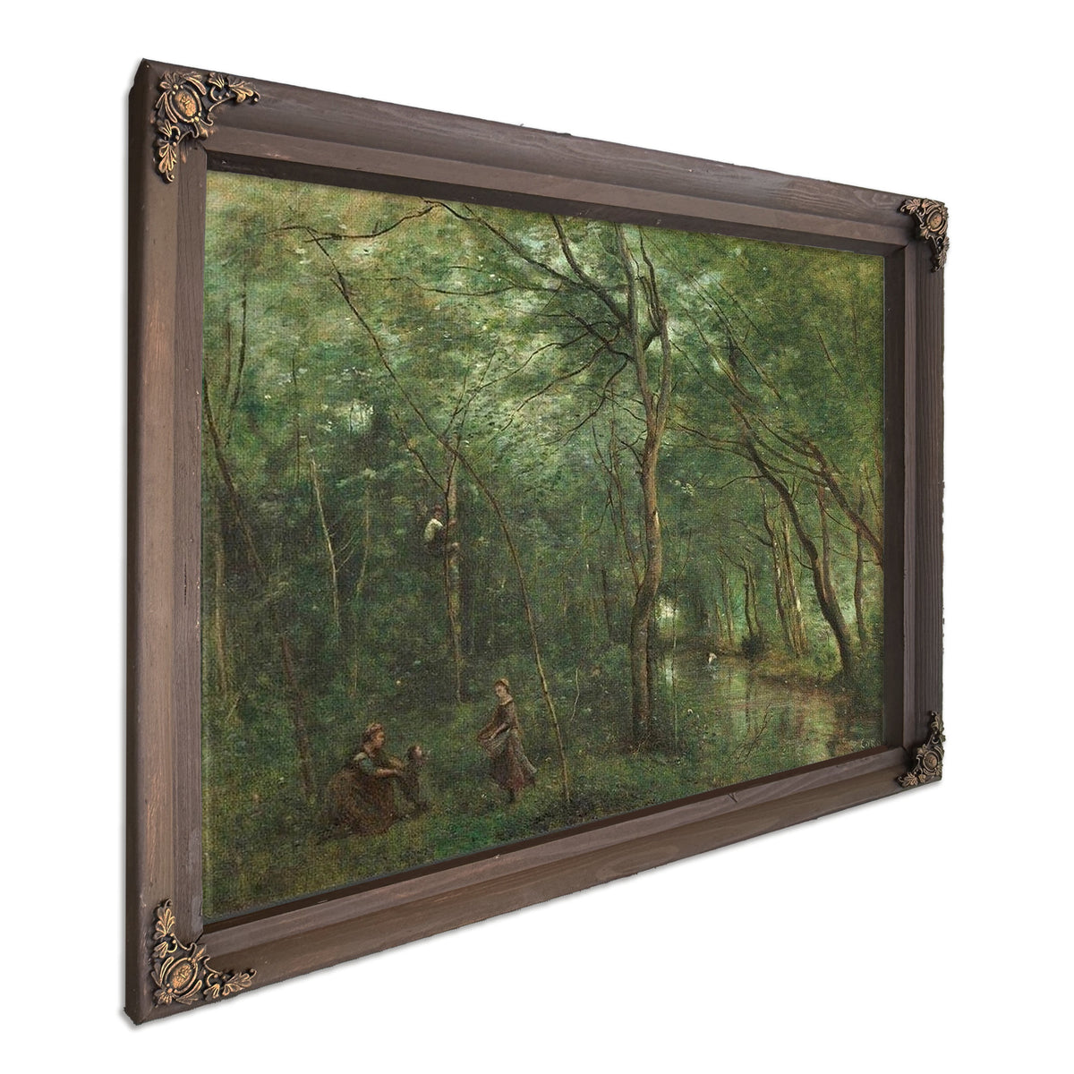 The Eel Gatherers Jean Baptiste By Camille Corot