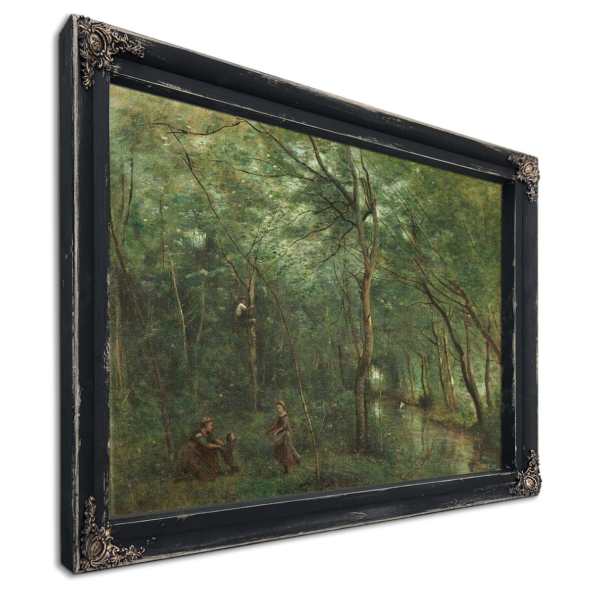 The Eel Gatherers Jean Baptiste By Camille Corot
