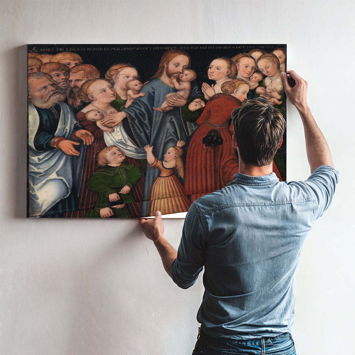 Christ Blessing Children By The Elder