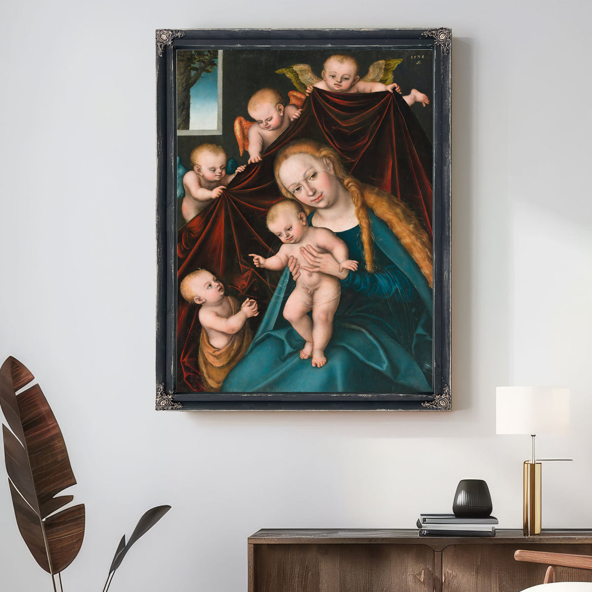 Madonna Child Infant Saint John By Lucas Cranach the Elder