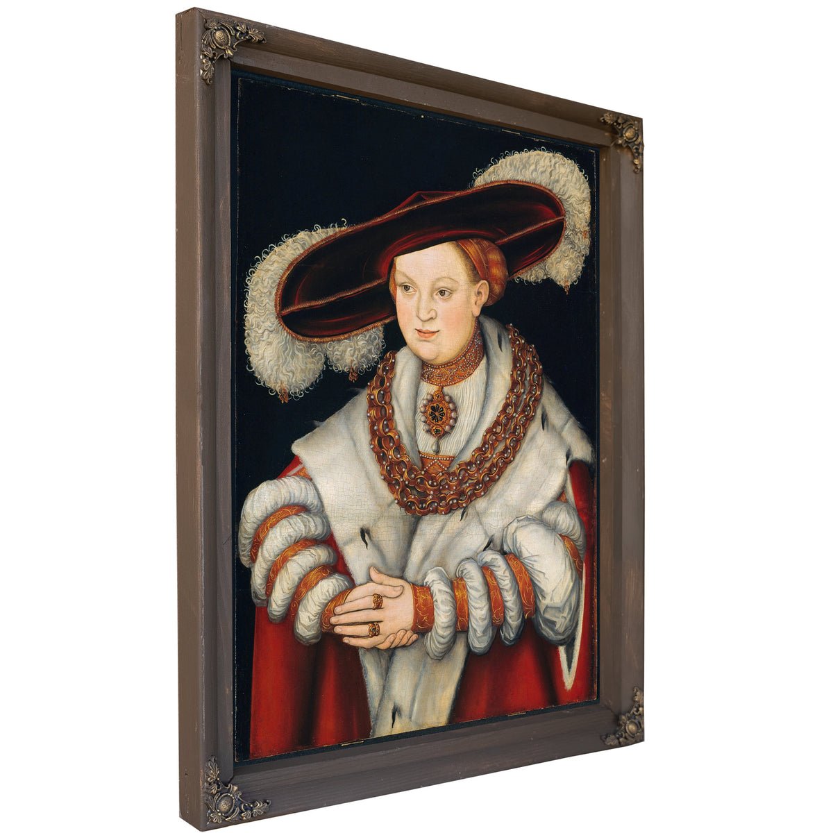 Portrait Magdalena Saxony Wife Elector By Lucas Cranach the Elder