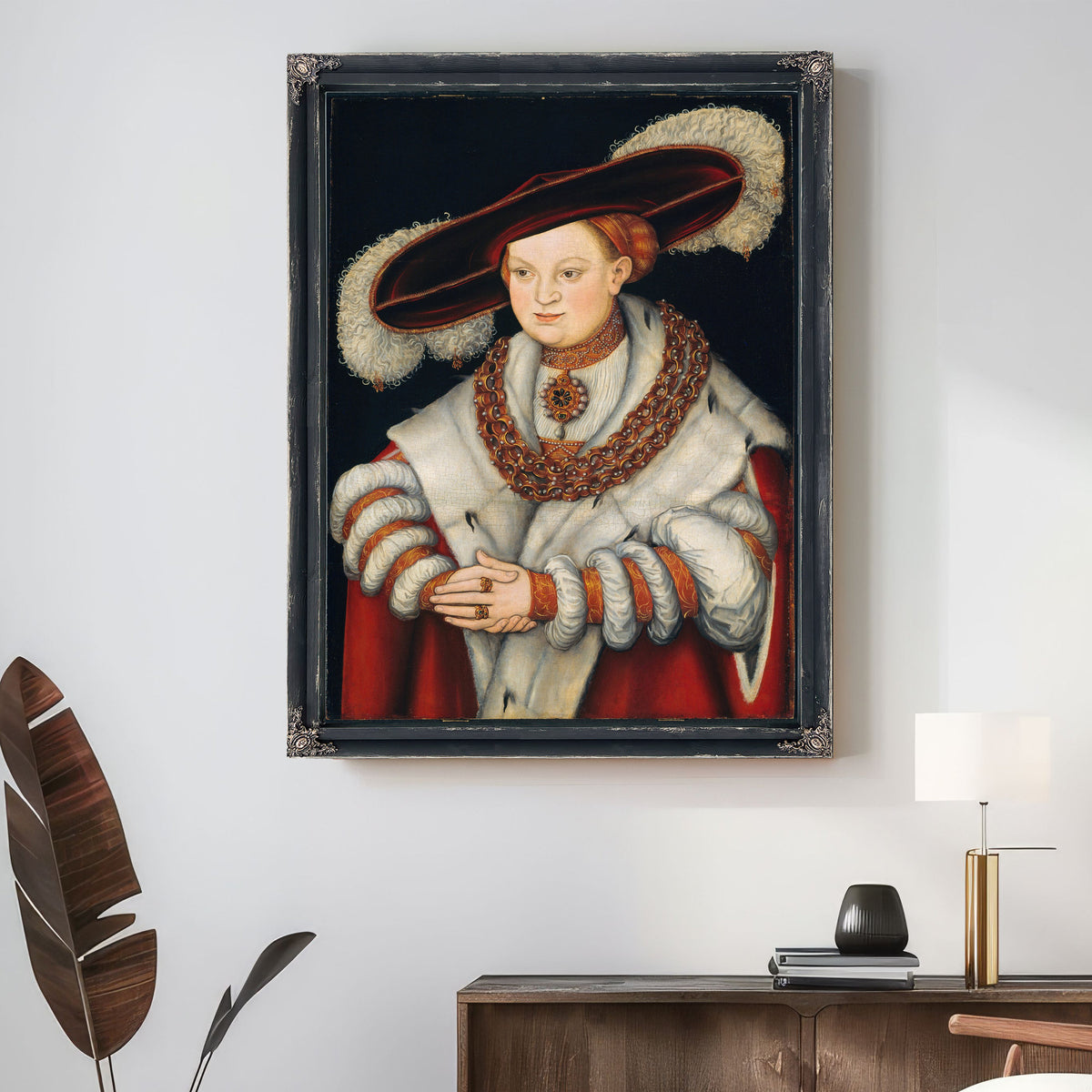 Portrait Magdalena Saxony Wife Elector By Lucas Cranach the Elder